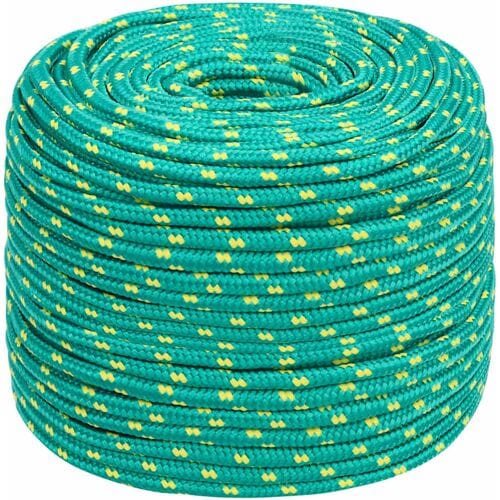 vidaXL Boottouw 10 mm 50 m polypropyleen groen