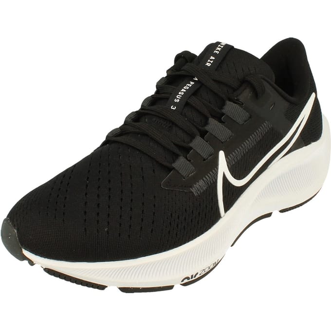 Nike Air Zoom Pegasus 38 zwarte sneakers met merklogo
