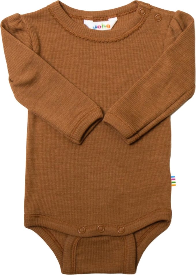 Joha Kinderbody met lange mouwen, 'it ' Puff Dark Copper