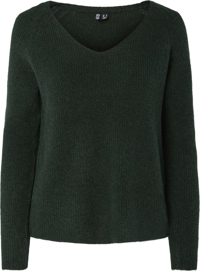 PIECES - PCELLEN LS V-NECK KNIT NOOS BC - Dames - Gebreide truien