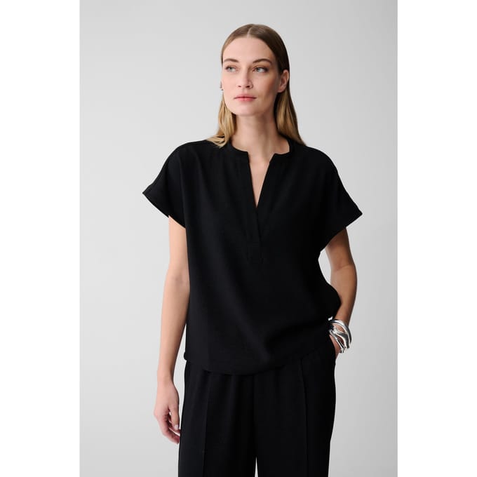 Shoeby La-sbglitter Vneck Top Black Größe: S | Blusen Outlet | Damen | Schwarz