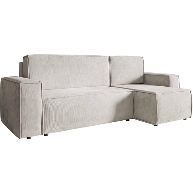 Hoekbank met slaapfunctie Crusado links/rechts chenille | Selsey Design