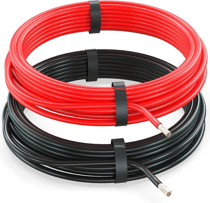 Voertuigkabel FLRY-B 4,0 mm² Set van 2 Rollen (10m) - Flexibel Auto Bedrading