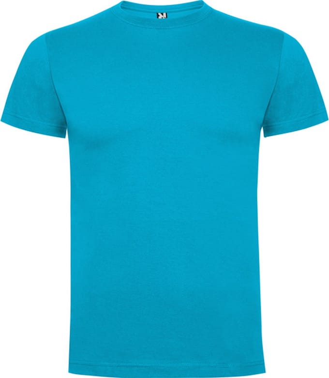 5 Pack Turqoois t-shirts Roly Dogo Premium Kids 8 jaar 122 - 128