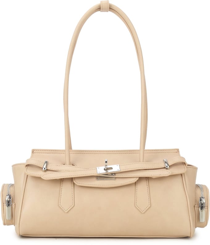 Giuliano kunstlederen schoudertas Natalie -Dames -Beige
