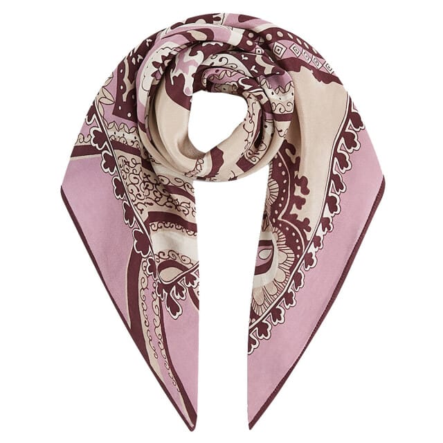 Summum - Satijnen sjaal met paisleyprint 8s1105-8617