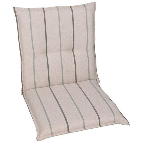 GO-DE TEXTIL Tuinkussen (Stoelkussens voor stoelen met een lage rugleuning, Beige)
