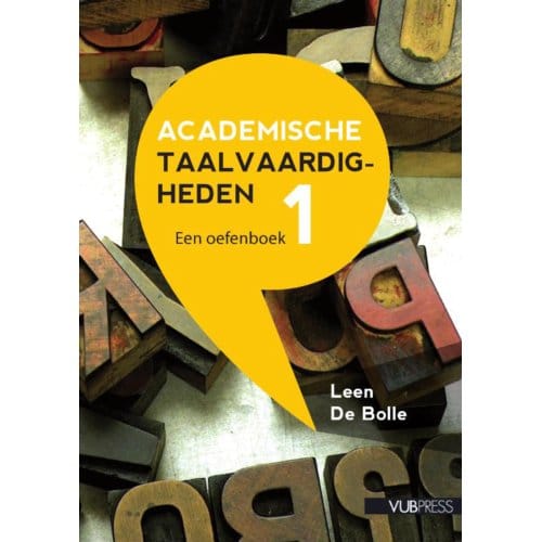Academische Taalvaardigheden I - Leen De Bolle