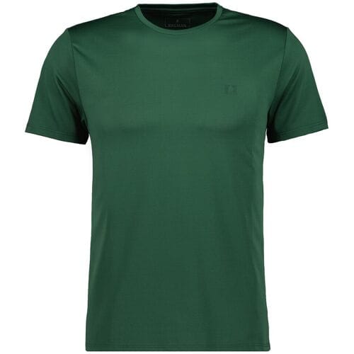 Ragman T-Shirt Uni Round Neck Keep Dry Finish Donker Groen / male
