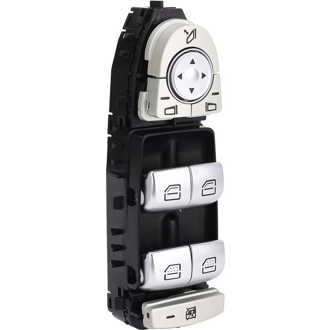 Elektrische Raambediening Schakelaar 2139054803 Linker Bestuurderszijde Hoofdschakelaarpaneel voor Elektrische Ramen voor E-Klasse W213 2016 black
