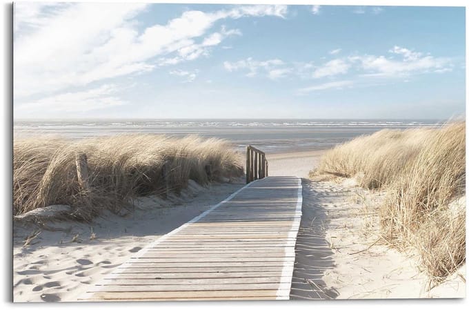 Schilderij Pad door de duinen - 60 x 90 - Hout - REINDERS
