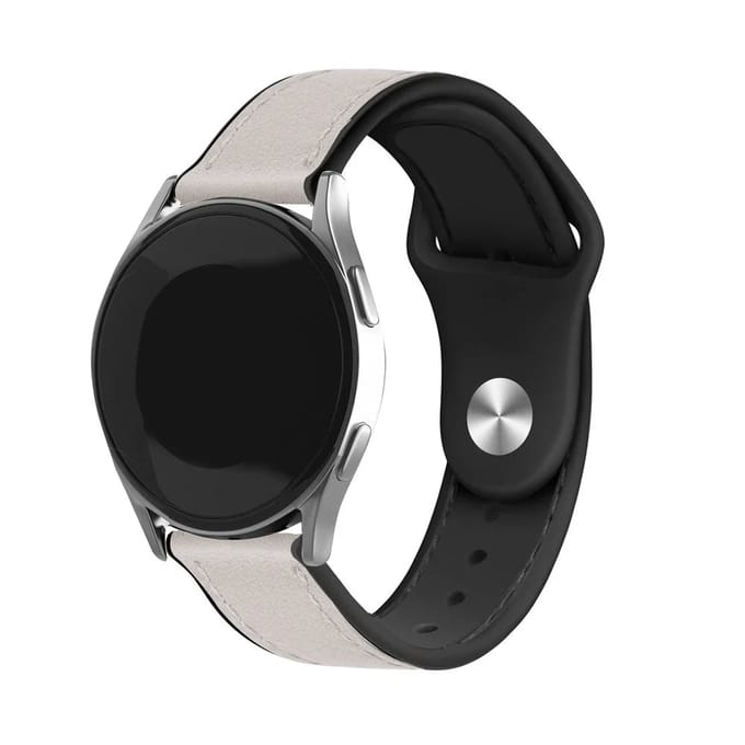 Huawei Watch GT 6 - 46mm leren hybrid bandje (wit)