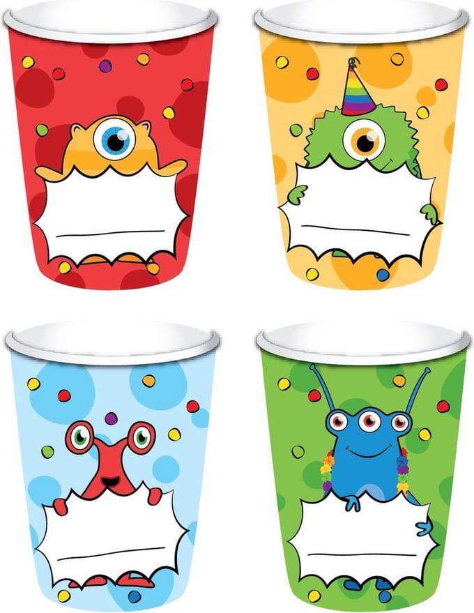 Haza Original Feestbekers Monster Party 8 Stuks
