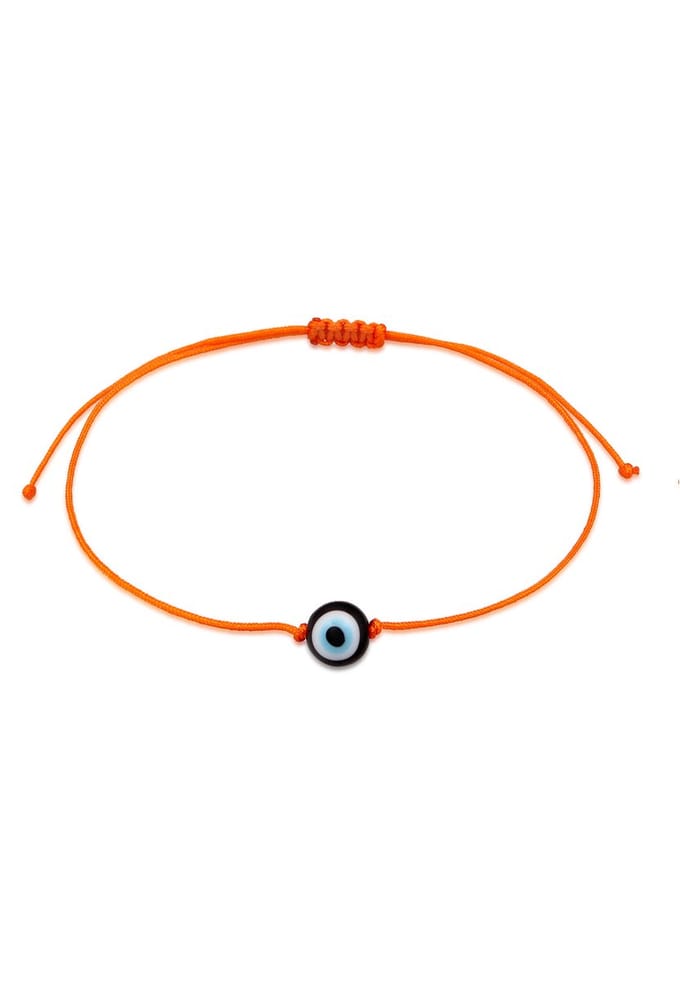KUZZOI - Armband - Heren boze ogen symbool glazen kraal in nylon - Heren
