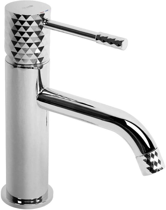 Rea Lungo Diamond Low - Wastafelkraan - Chroom - 10x2x18,5cm