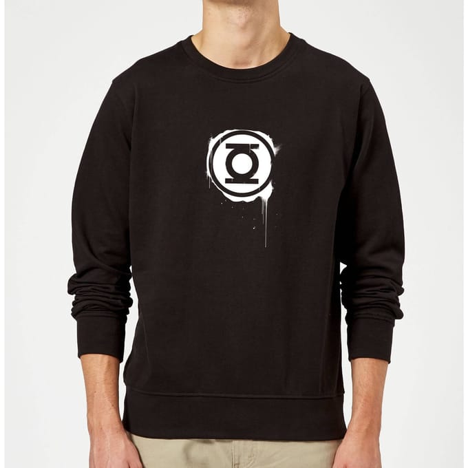 Justice League Graffiti Green Lantern Sweatshirt - Black - L