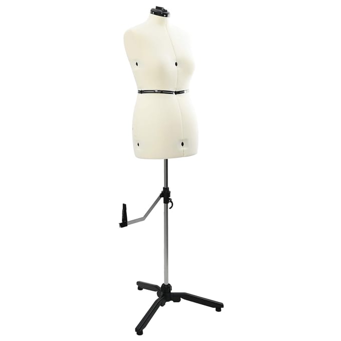 Mannequin de couture réglable pour femme M Velours Crème