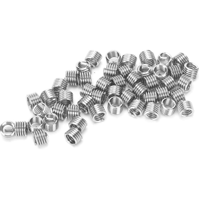 50Pcs Fil Fileté Insert Vis Douille Filetée Réparation Protection Outil US Unités 10?24x1,5D