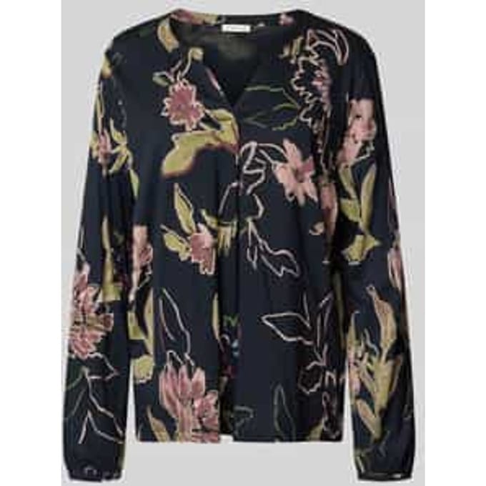 Regular fit blouse van katoenmix