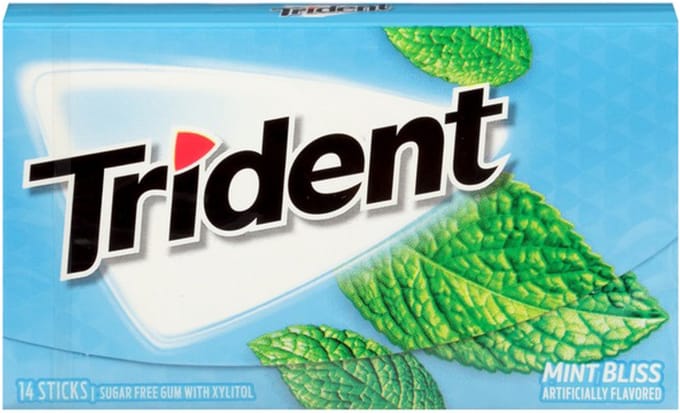 Trident Gum Mint Bliss - Amerikaanse kauwgom - 12 x 31 g
