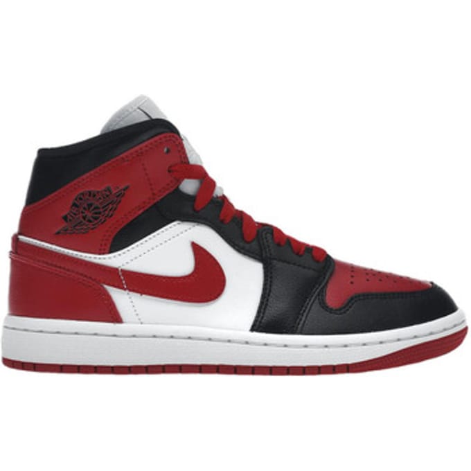 Nike Air Jordan 1 Mid Bred Toe (W) - Sneakers - Unisex - 079