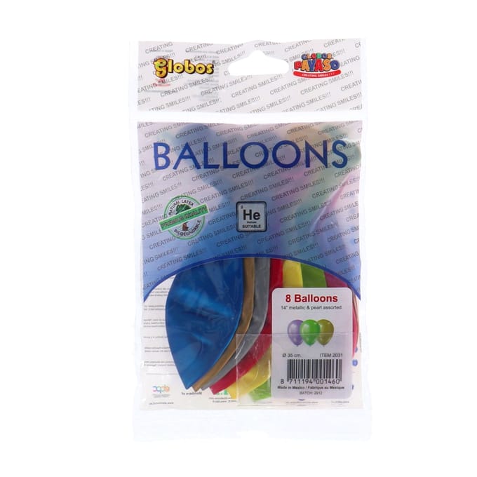 Ballon Metallic 35 Cm Assorti