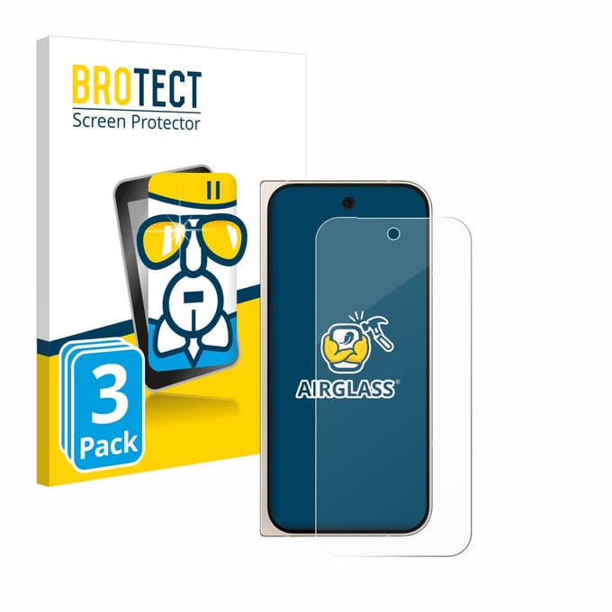 Screenprotector 3 Stuks voor Google Pixel 9 Pro Fold Beschermglas transparant