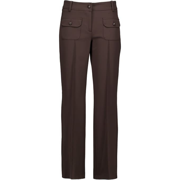 Cambio Farah Patched Pocket Pantalons Donkerbruin 6111 0427 00