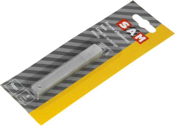 SAM reservemesjes voor afbreekmes - 9 mm. (5 stuks)