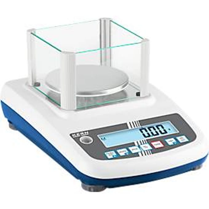 KERN & Sohn precisiebalans PFB 3000-2 met LCD-display, compacte constructie, roestvrijstalen weegplaat ∅ 120 mm