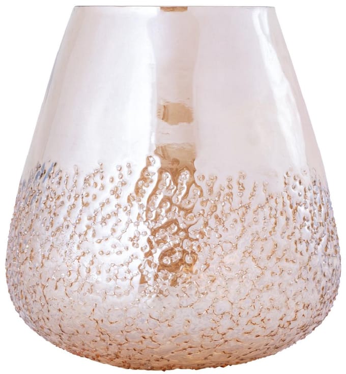 PTMD - Windlicht Ameara - Oranje - 20.5x20.5x20.5cm