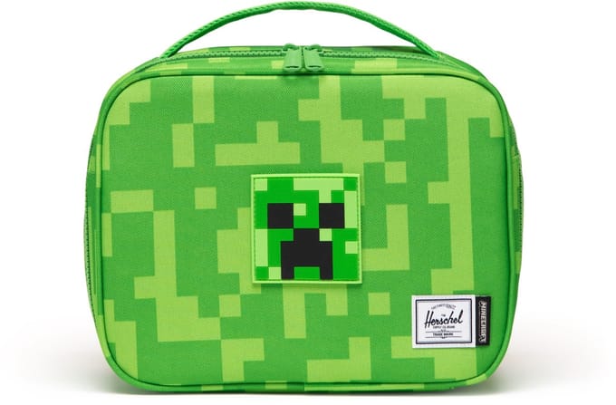 Herschel thermische zak Minecraft Pop Quiz Lunch Box Little Herschel Creeper groen