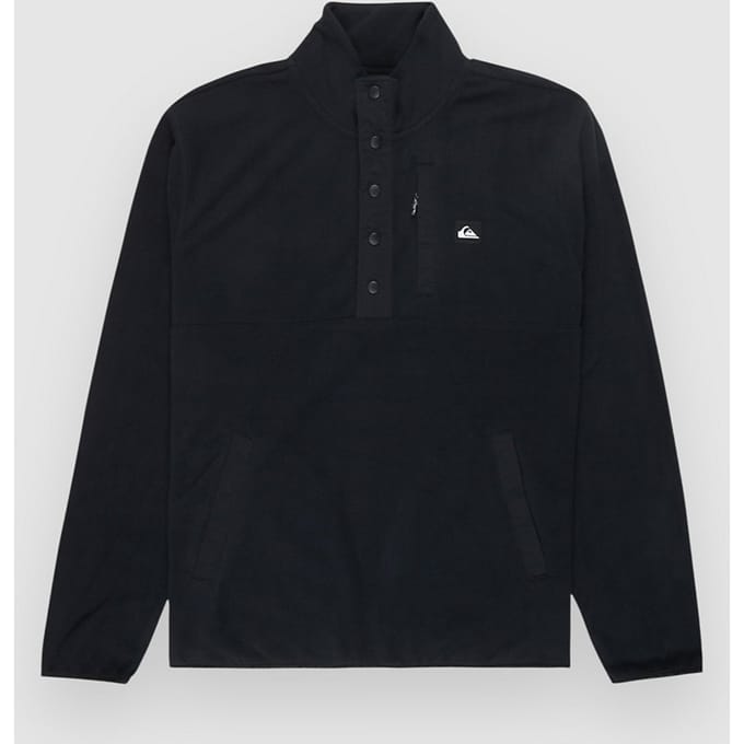 Quiksilver No Destination Fleece Met Halve Rits Zwart M Man