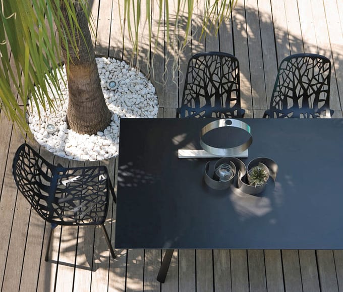 Fast Radice Quadra tafel - rechthoekig - 200 x 90 cm - lichtgrijs