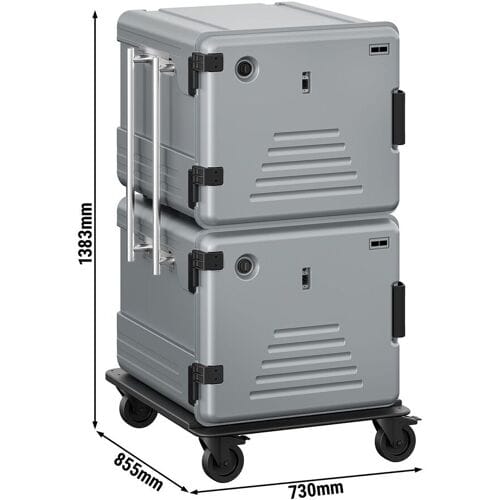 GGM Gastro Thermobox - Frontlader - GN 2/1 - 2x180 Liter - verwarmd - voor 24x GN 2/1