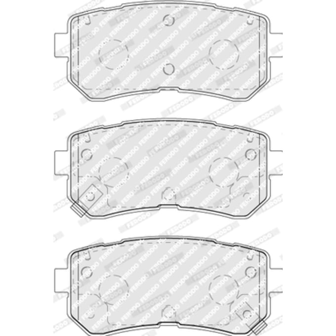 Remblokset FERODO FDB5066, achter