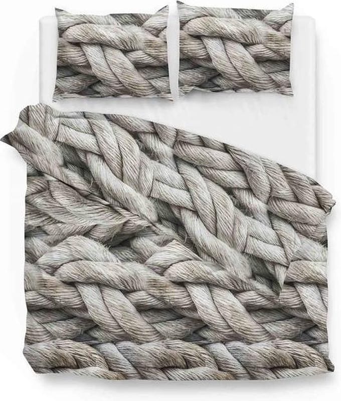 Zo!Home Hanne - Dekbedovertrek - Tweepersoons - 200x200/220 cm - Beige