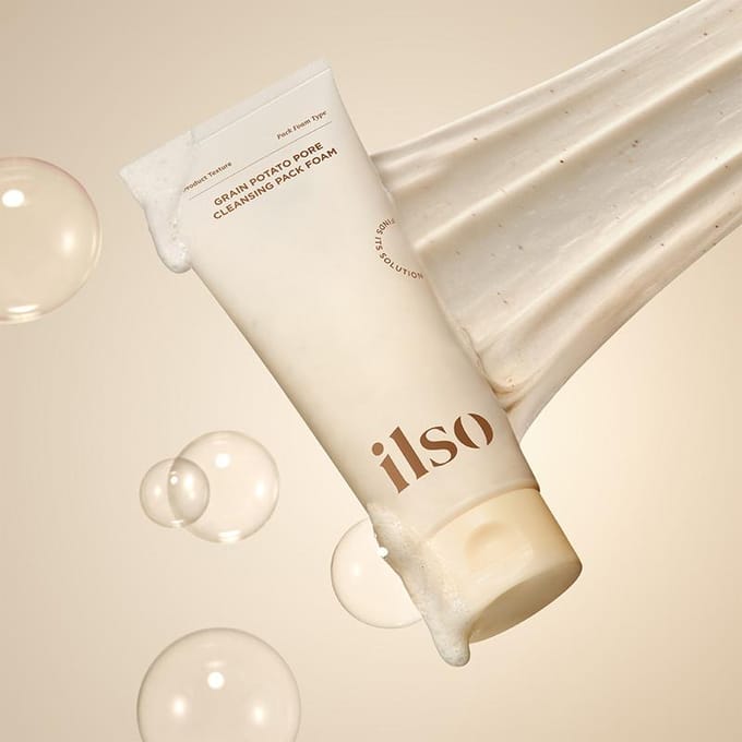 [ilso] Mousse Nettoyante pour les Pores Grain Potato 150ml white