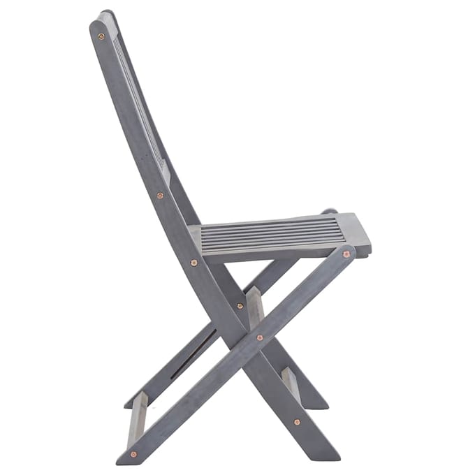 vidaXL - Opklapbare - stoelen, - 8 - stuks, - van - massief - acaciahout