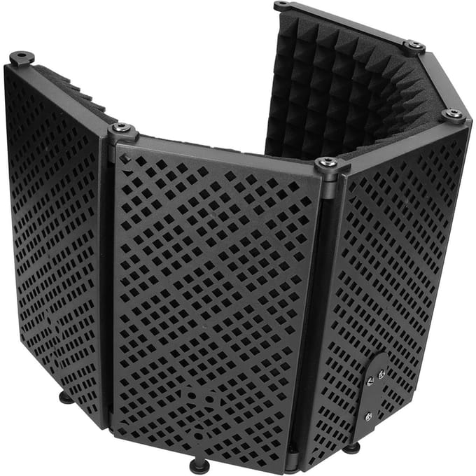 Bouclier d'isolation de microphone pliable en mousse absorbant le son pour studio