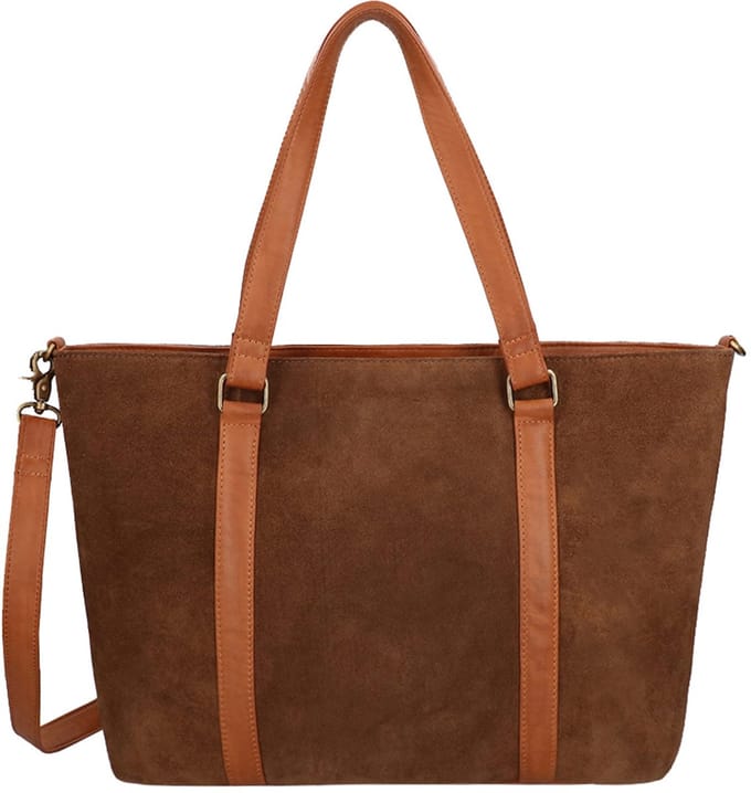 DIMAGINI Nala Suede Workbag 15.6 cognac