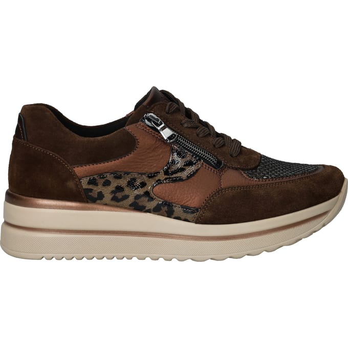 Waldläufer K Luana Sneakers - Suède - Dames - Bruin - Maat 41