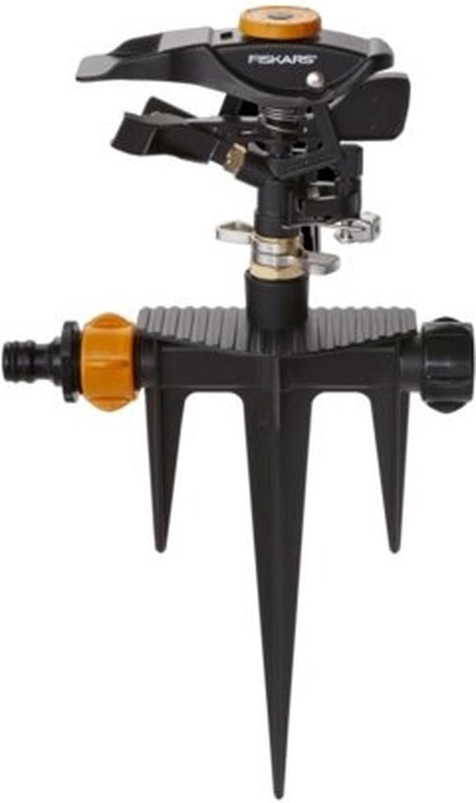 Fiskars Serie - Metaal Pulsatiesproeier - Ø26 m - 360° - Robuuste prestaties
