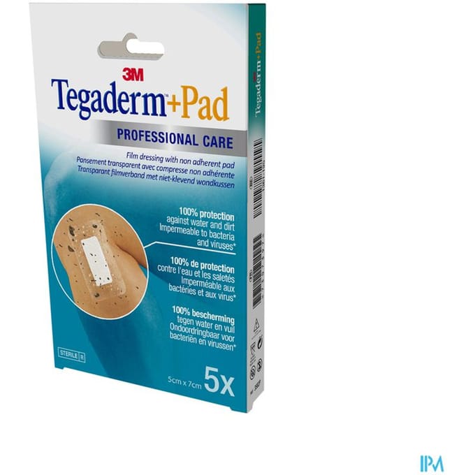 Tegaderm + Pad 3m Transp Steril 5cmx 7cm 5 3582p