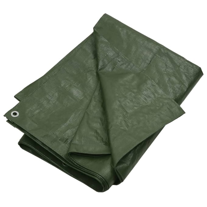 vidaXL - Dekzeil - 180 - g/m² - 6x8 - m - HDPE - groen