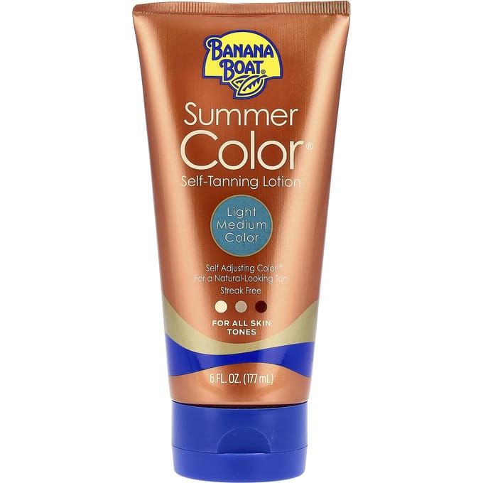 Summer Color®, Zelfbruinende Lotion, Lichte Medium Kleur, 177 ml (6 fl oz) brown