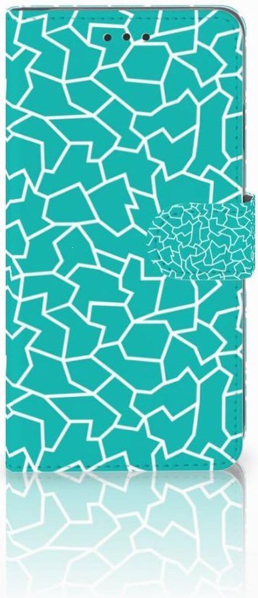 Apple iPhone Xs Max Hoesje Cracks Blue