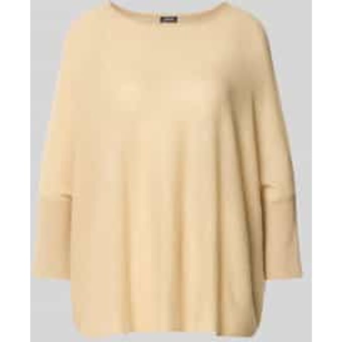 Gebreide pullover van kasjmier met 3/4-mouwen