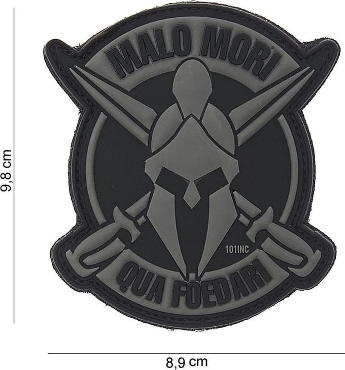 101 Inc Embleem 3D Pvc Malo Mori Grijs  10113