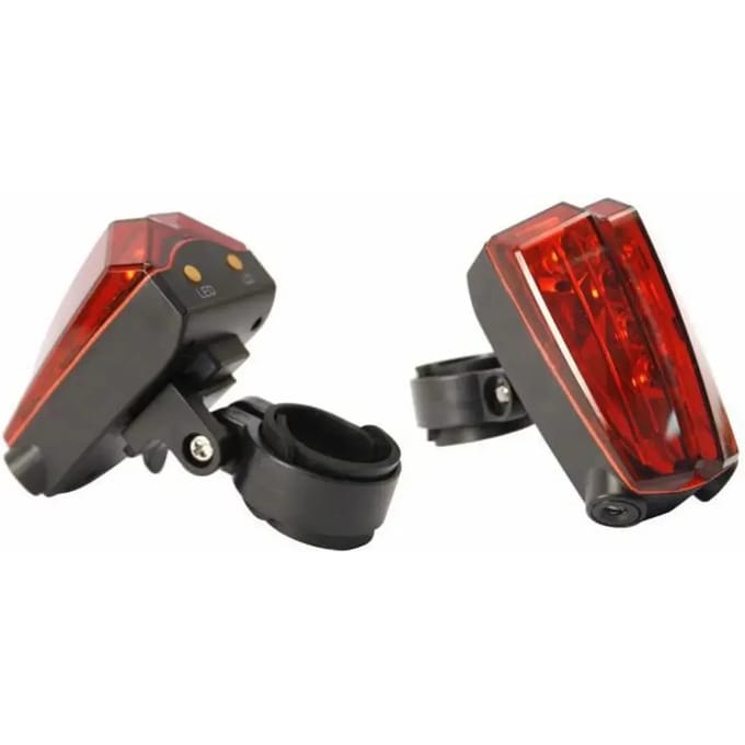 Achterlicht en laserfietspad Durca
